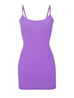 skims neon orchid dress Track Woven Shine Lace Long Dress - Neon Orchid